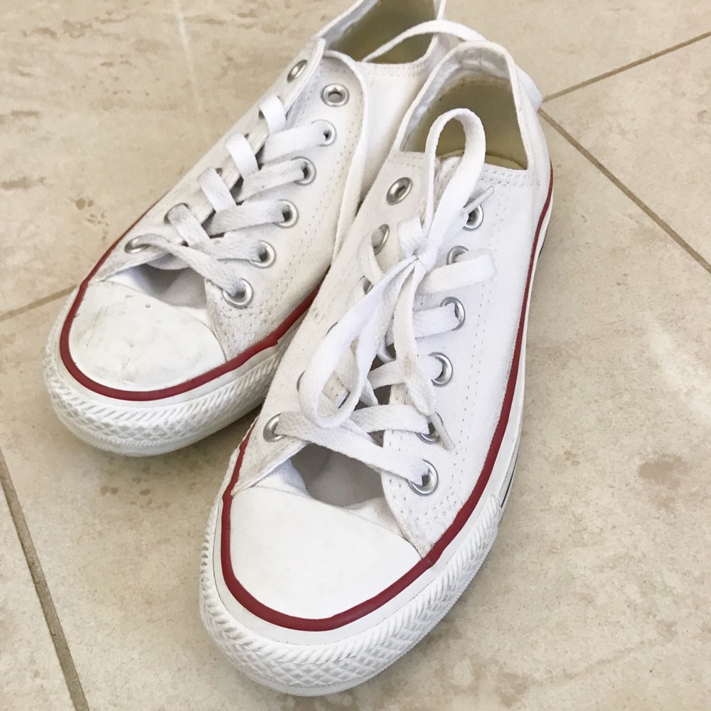 Converse all star low top white